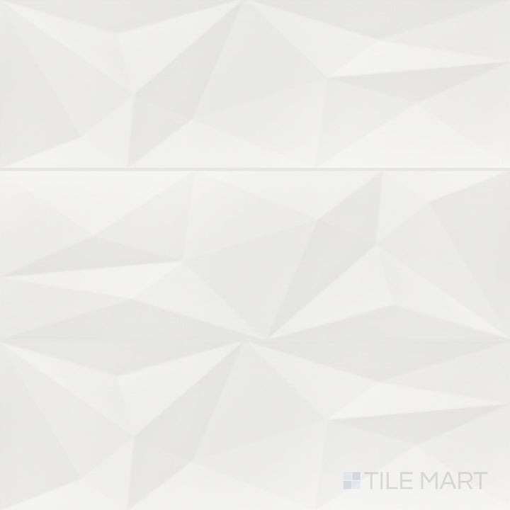 Nuvo Summit 12x36 Satin Ceramic Tile shown in a full overview, highlighting its clean surface, satin sheen, and modern rectangular format.
