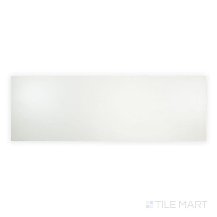 Top-down image of Nuvo Calm 12x36 Satin Ceramic Tile with a serene matte-satin finish and minimalist surface detail in an elongated shape.