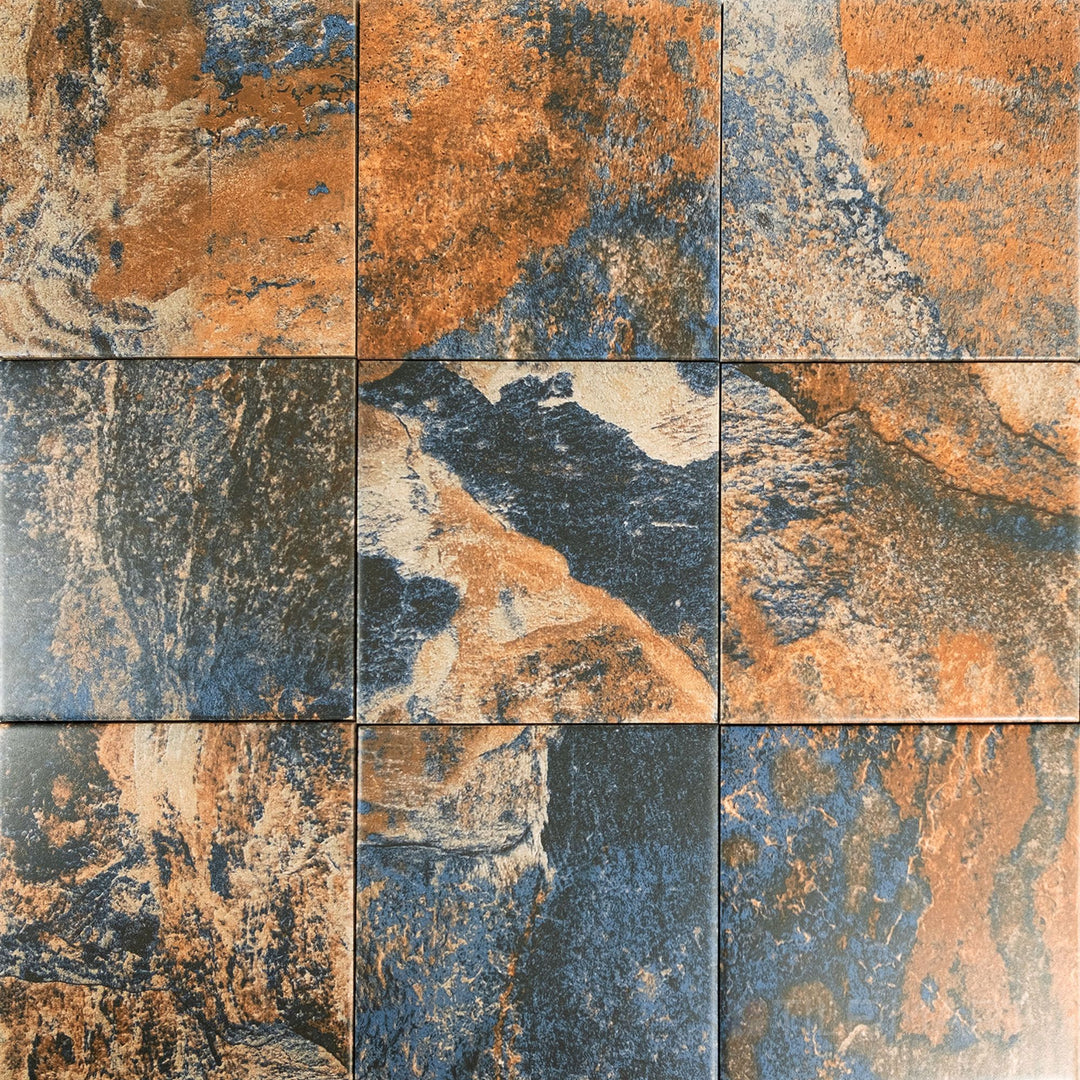 Overview of Rini Harbor 6x6 Matte Glazed Porcelain Tile displaying its refined matte finish and square porcelain shape, perfect for modern yet understated interiors.