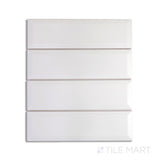 Boutique Sleek Salt 3X9 Matte Ceramic Subway Beveled Tile