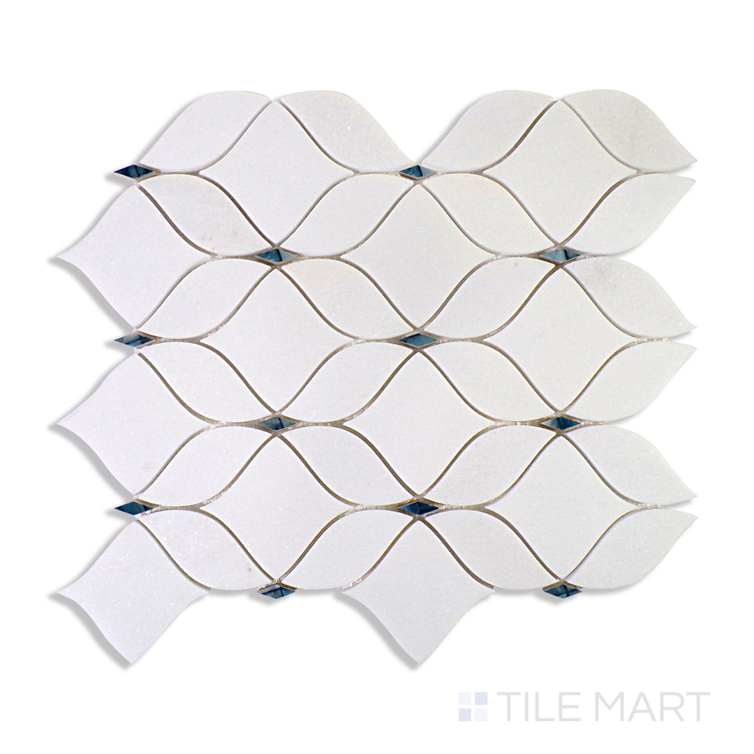A rich, bold blue tile, featuring a durable matte finish that complements both classic and modern interiors.