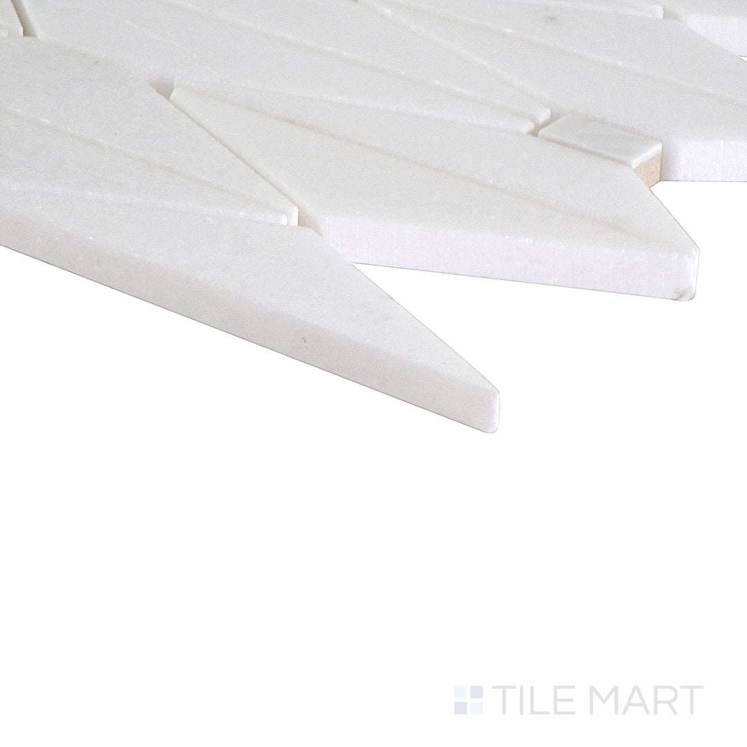 An angled view highlighting the dark gray tile's sleek surface and polished texture, adding depth and sophistication.