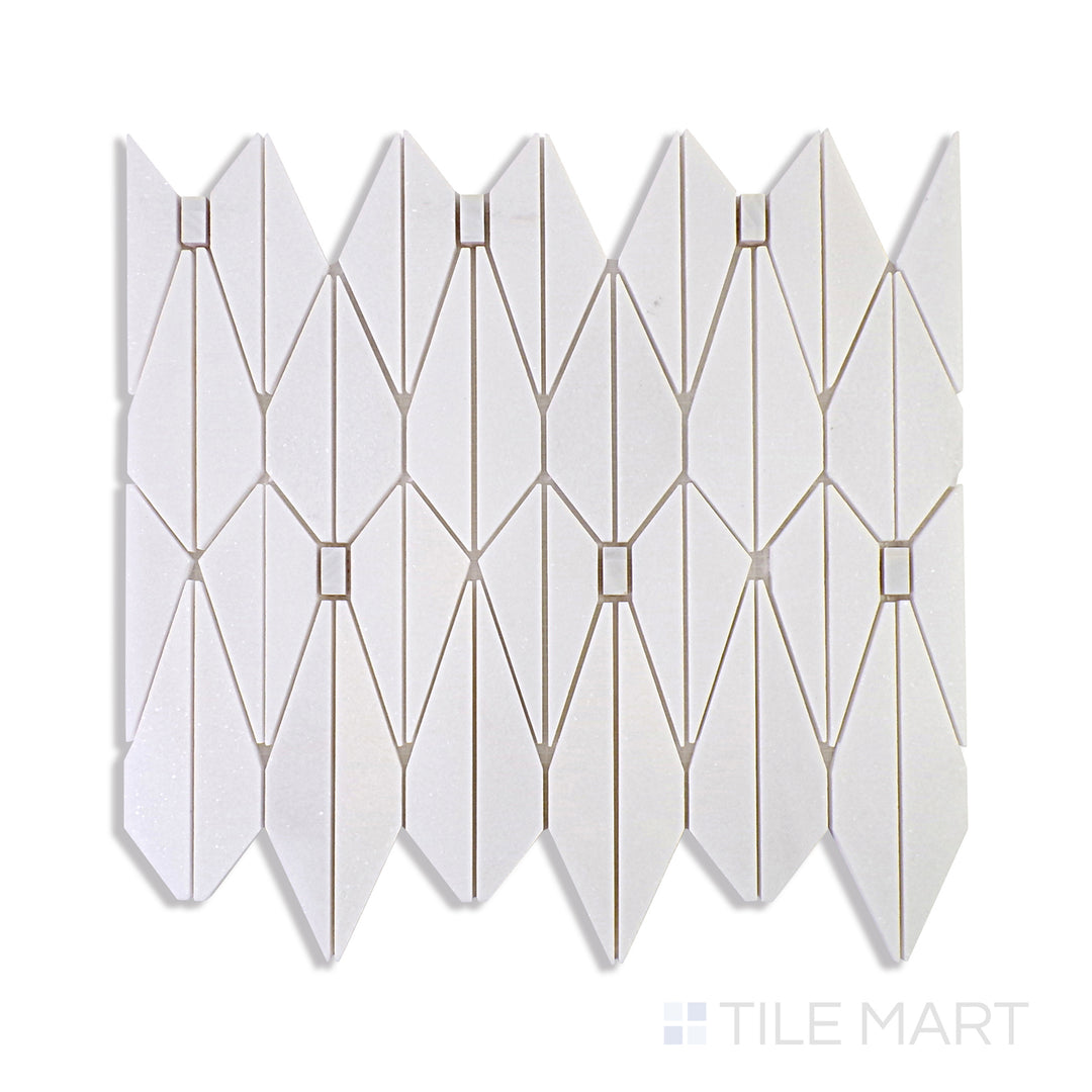 A dark, polished gray tile, offering a sophisticated look with a subtle glossy surface to enhance its texture.