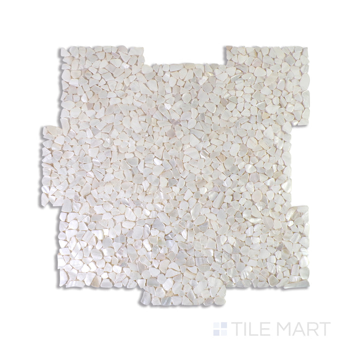 A smooth white tile with a high-gloss finish, adding a touch of brightness and elegance to any room.