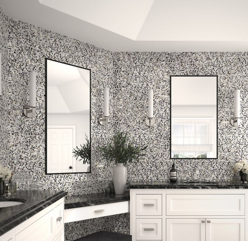 A serene environment with matte white tiles from the Salt Matte series, offering a clean and calming atmosphere.