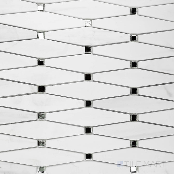 A white tile with a satin matte finish, providing a soft touch and a versatile design for bathrooms or kitchens.