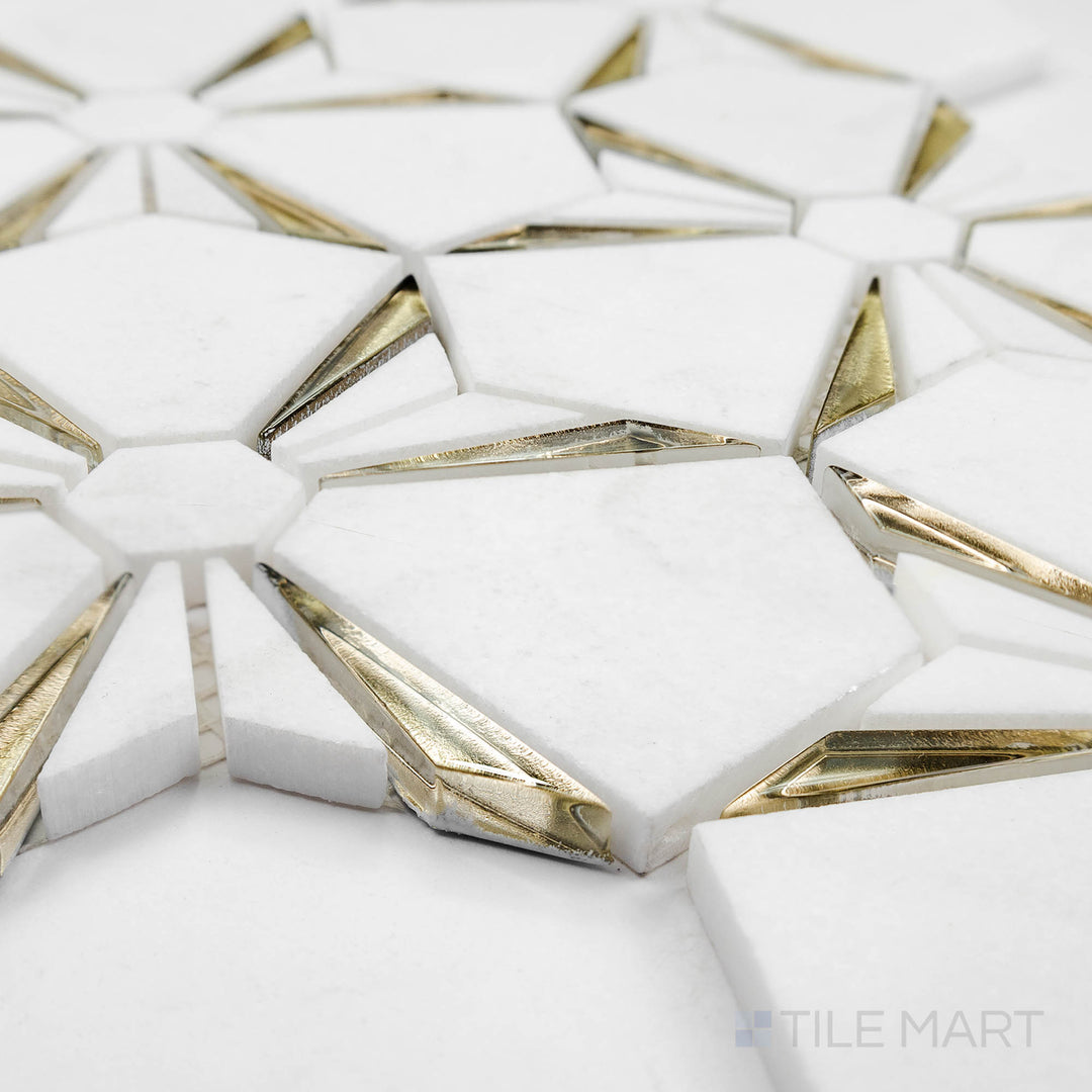 Dazzle Kaleidoscope Gold Polished Mosaic