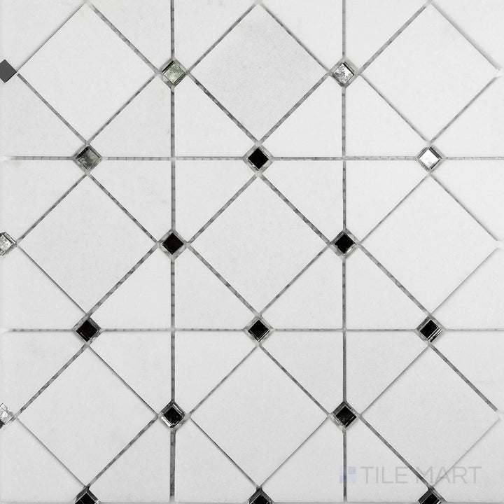 Dazzle Limelight Silver Honed Mosaic