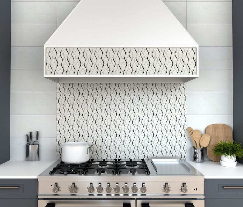 Dazzle Symmetry Silver Polished Mosaic