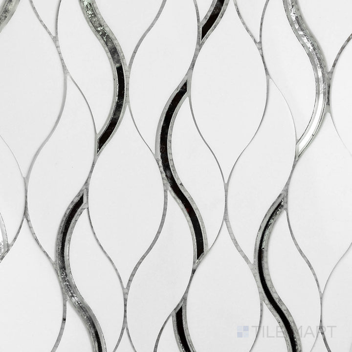 Dazzle Symmetry Silver Polished Mosaic