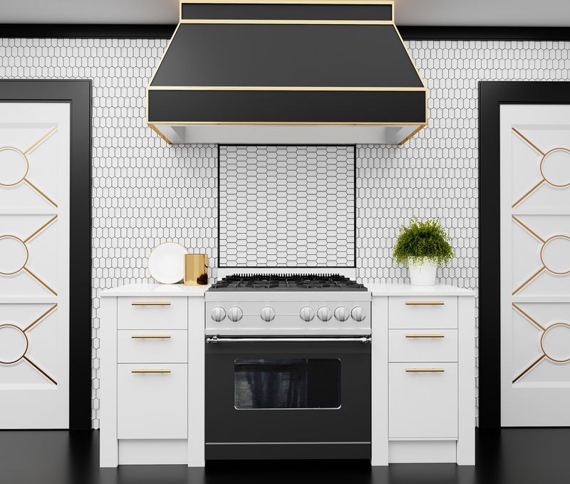 The dark, polished gray tiles bring a sense of sophistication and modernity to this refined space.