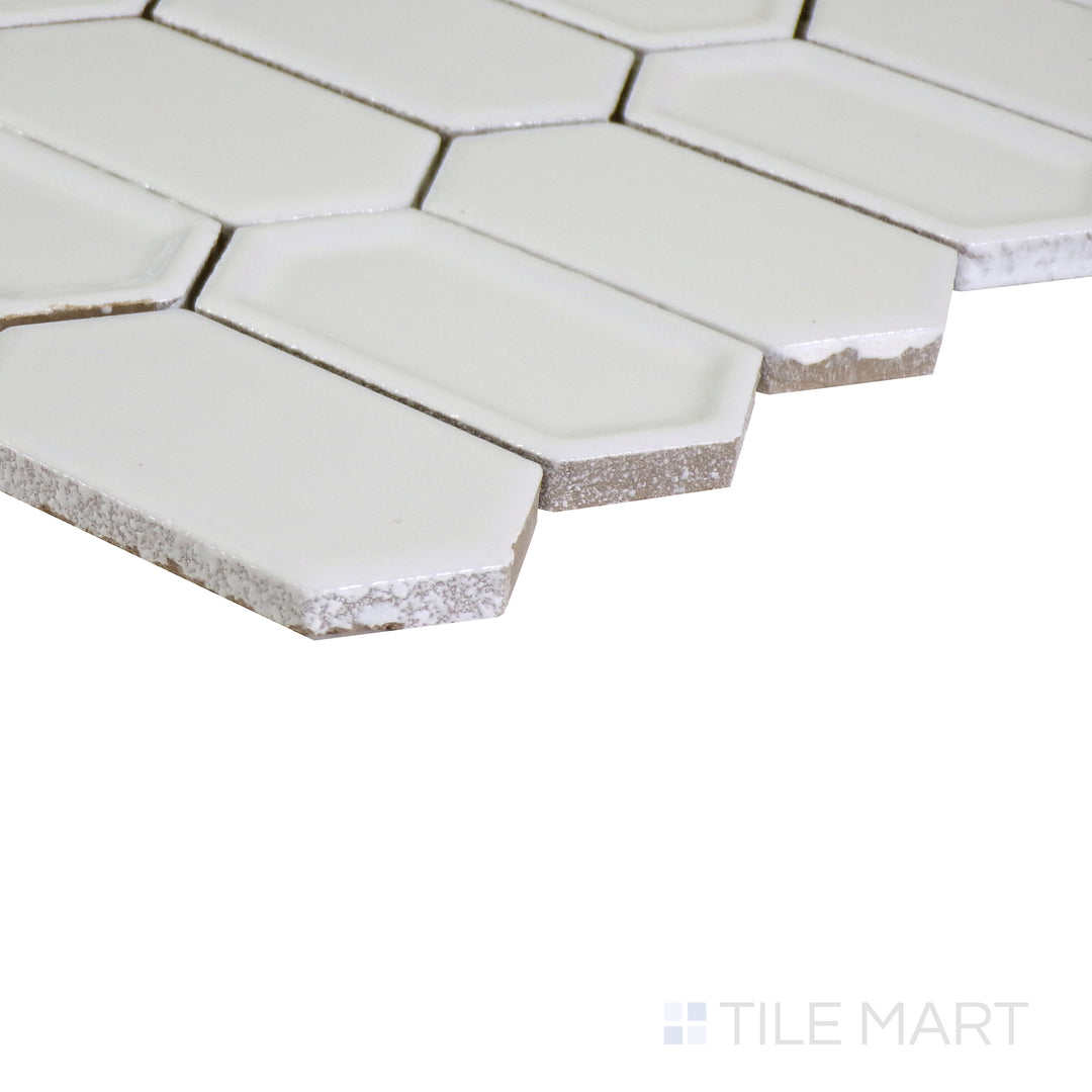 An angled view highlighting the dark gray tile's sleek surface and polished texture, adding depth and sophistication.