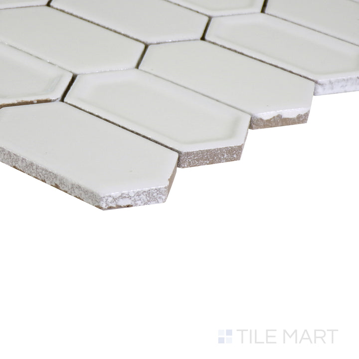 An angled view highlighting the dark gray tile's sleek surface and polished texture, adding depth and sophistication.