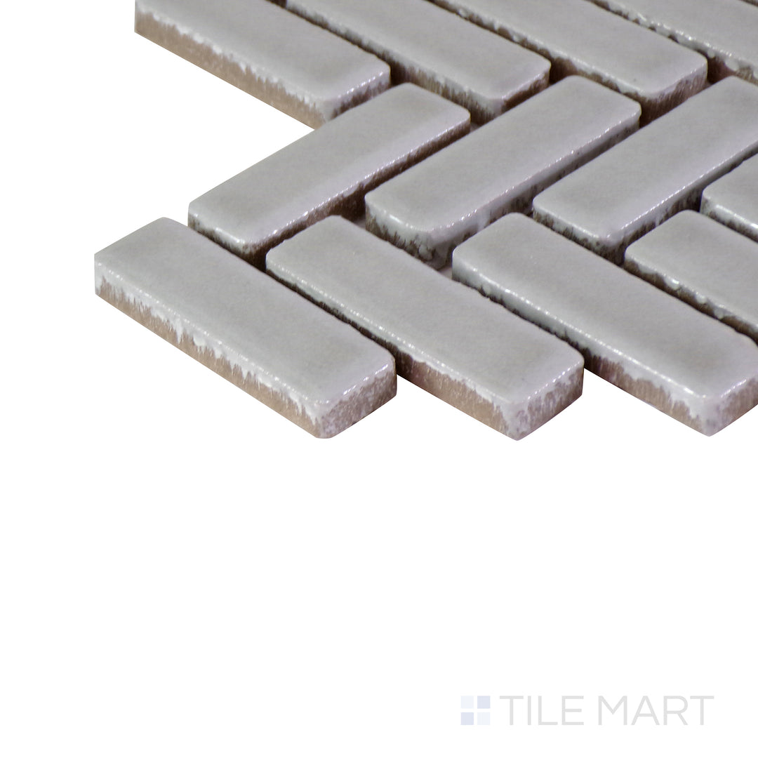 A corner perspective on the matte white tile, displaying its smooth surface and durable, well-crafted material.