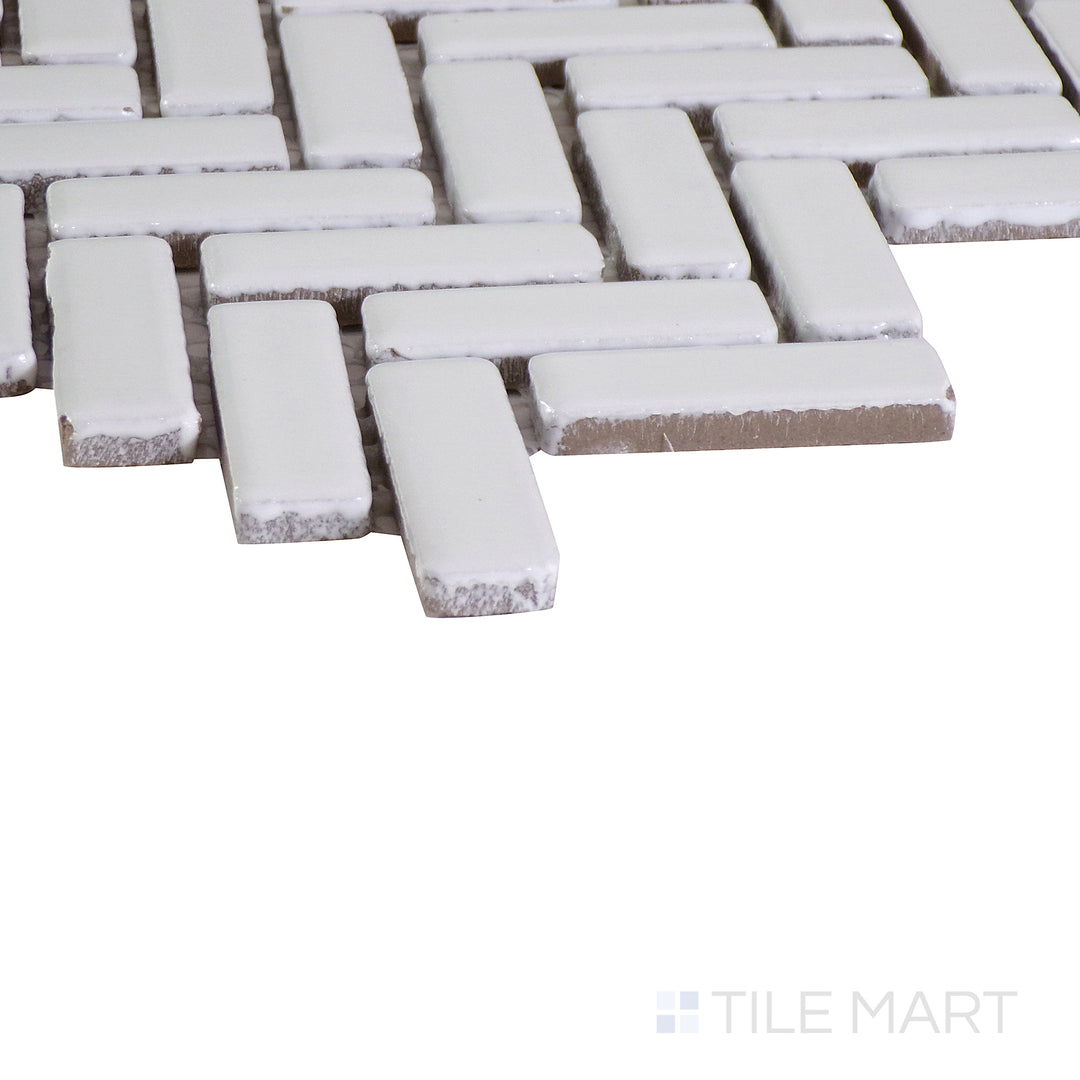 The indigo blue tile from the Boutique Sleek series, captured from an angle to emphasize its striking color and matte finish.