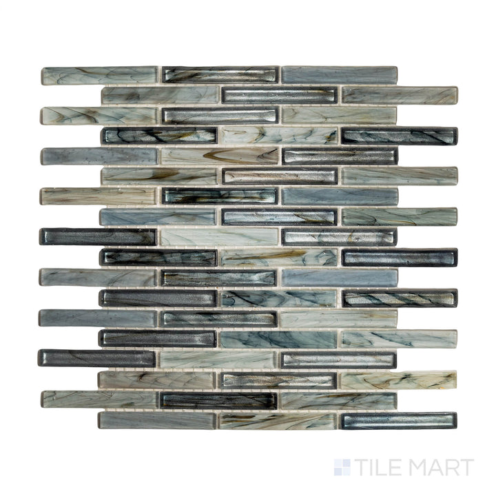 Glassique Beam Linear Lagoon Glossy Mosaic