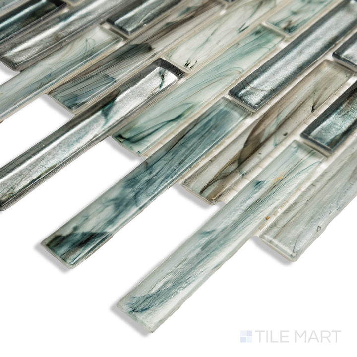 Glassique Beam Linear Lagoon Glossy Mosaic