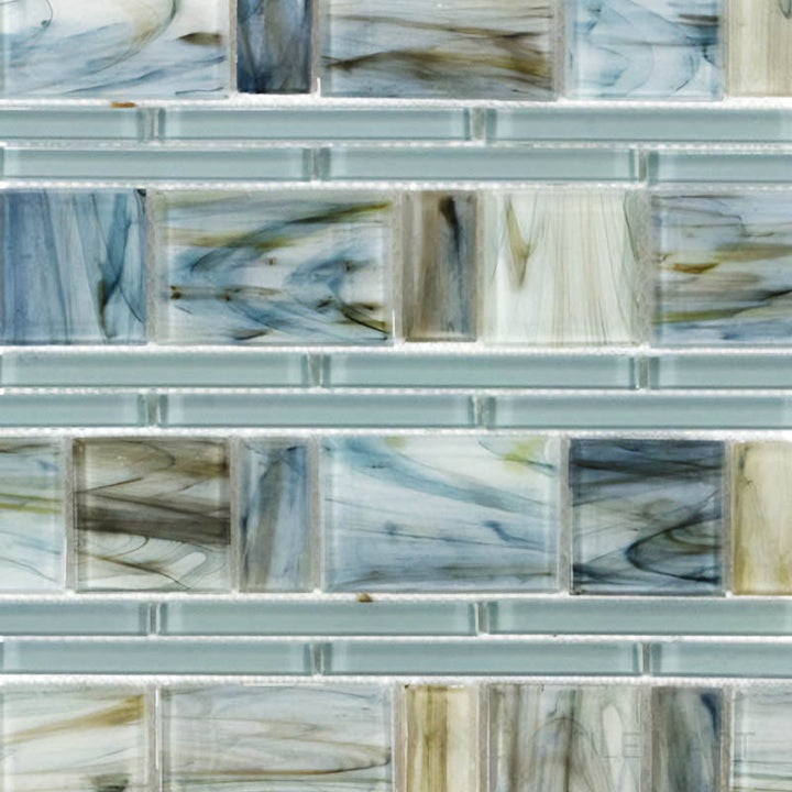 Glassique Interlude Linear Lagoon Glossy Mosaic