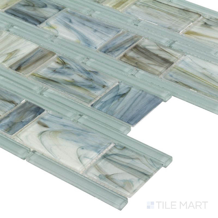 Glassique Interlude Linear Lagoon Glossy Mosaic