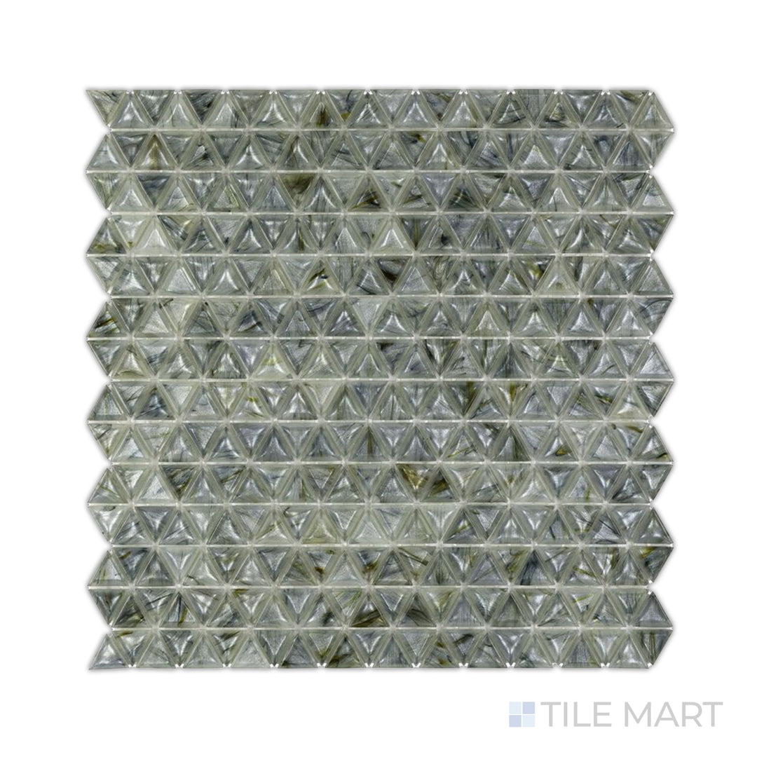 Glassique Mini Triangle Triangle Lagoon Glossy Mosaic