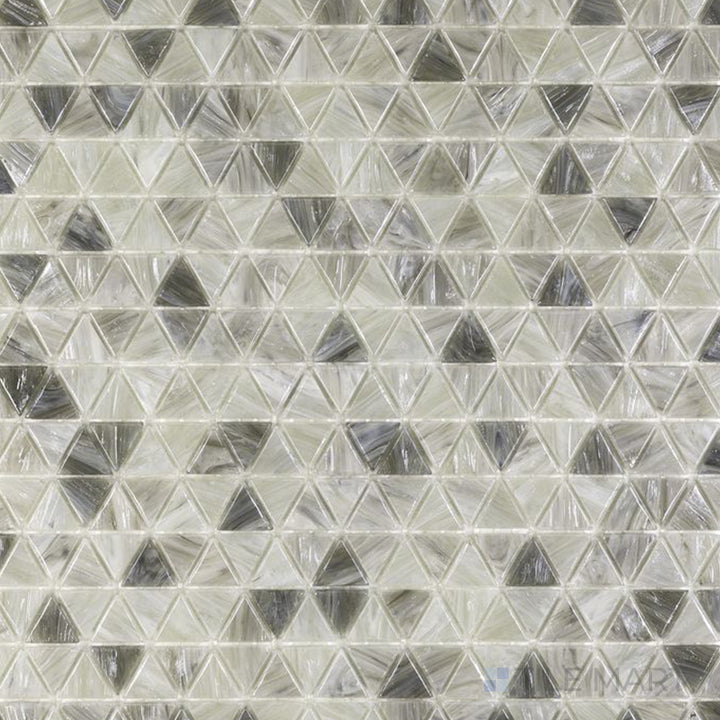 Glassique Mini Triangle Triangle Sepia Glossy Mosaic