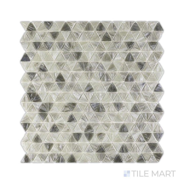 Glassique Mini Triangle Triangle Sepia Glossy Mosaic