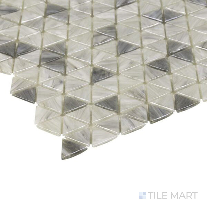 Glassique Mini Triangle Triangle Sepia Glossy Mosaic