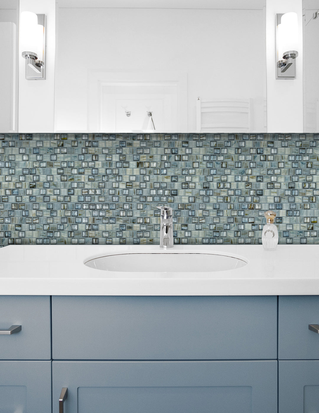 Glassique Rhapsody Square Lagoon Glossy Mosaic