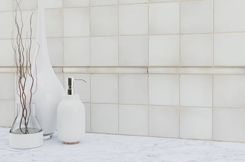 A serene environment with matte white tiles from the Salt Matte series, offering a clean and calming atmosphere.