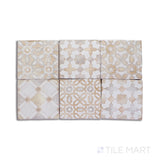 Moroccan Habitat Mixed 4X4 Glossy Ceramic Tile