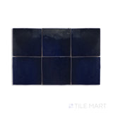 Moroccan Habitat Peacock 4X4 Glossy Ceramic Tile