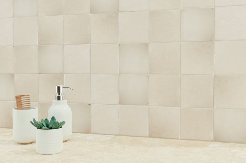 An elegant space with glossy white tiles from the Salt Glossy series, reflecting natural light beautifully.