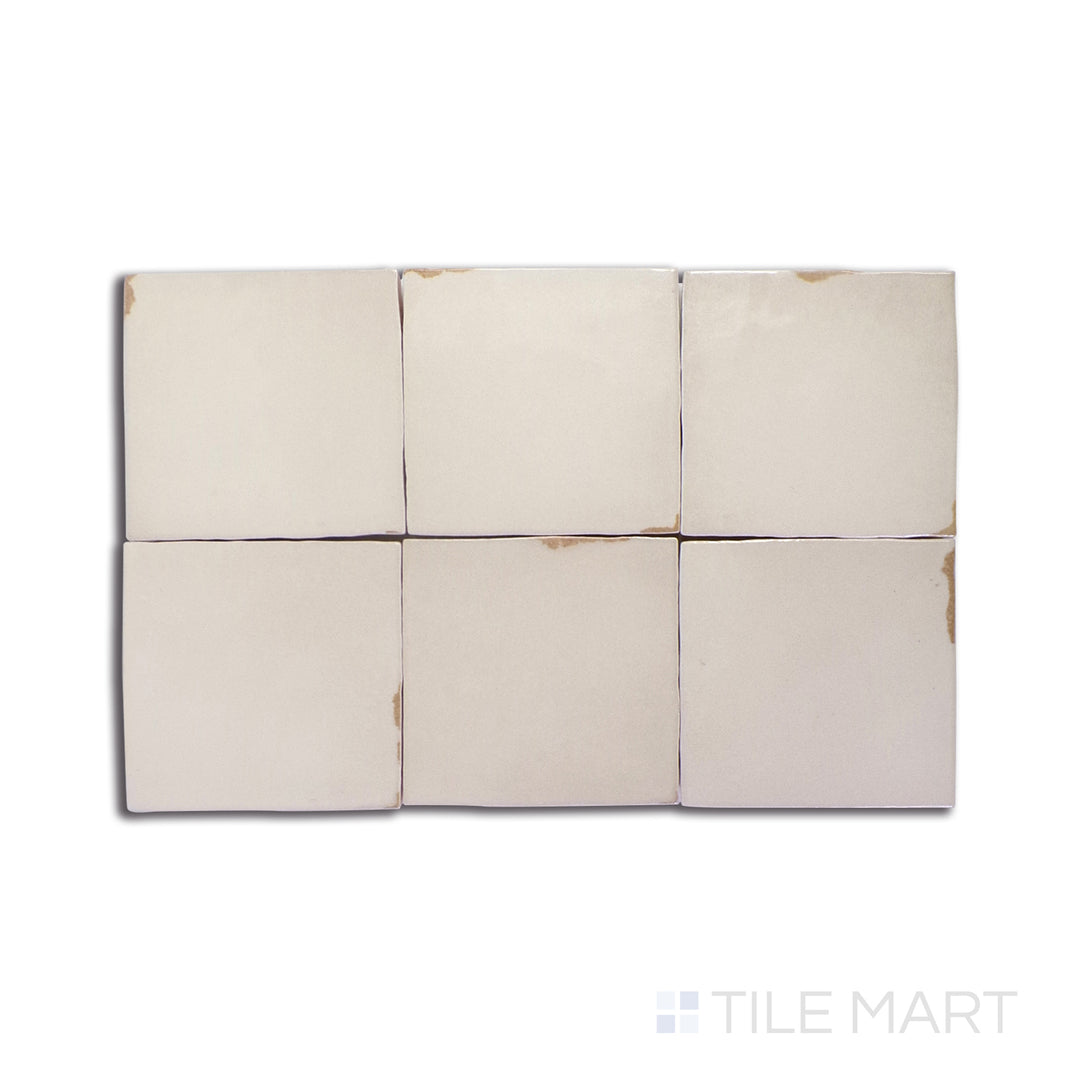 A smooth white tile with a high-gloss finish, adding a touch of brightness and elegance to any room.