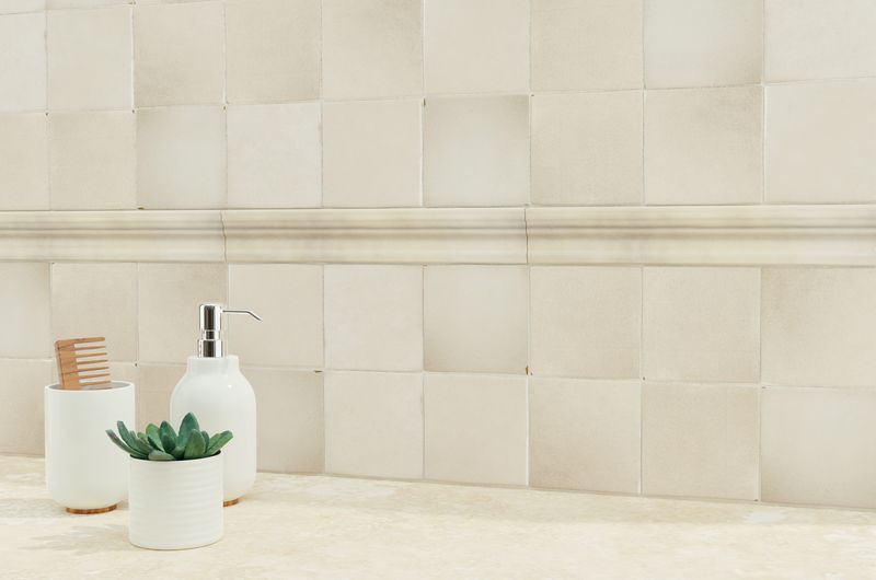 A serene environment with matte white tiles from the Salt Matte series, offering a clean and calming atmosphere.