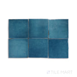 Moroccan Habitat Seaside 4X4 Glossy Ceramic Tile