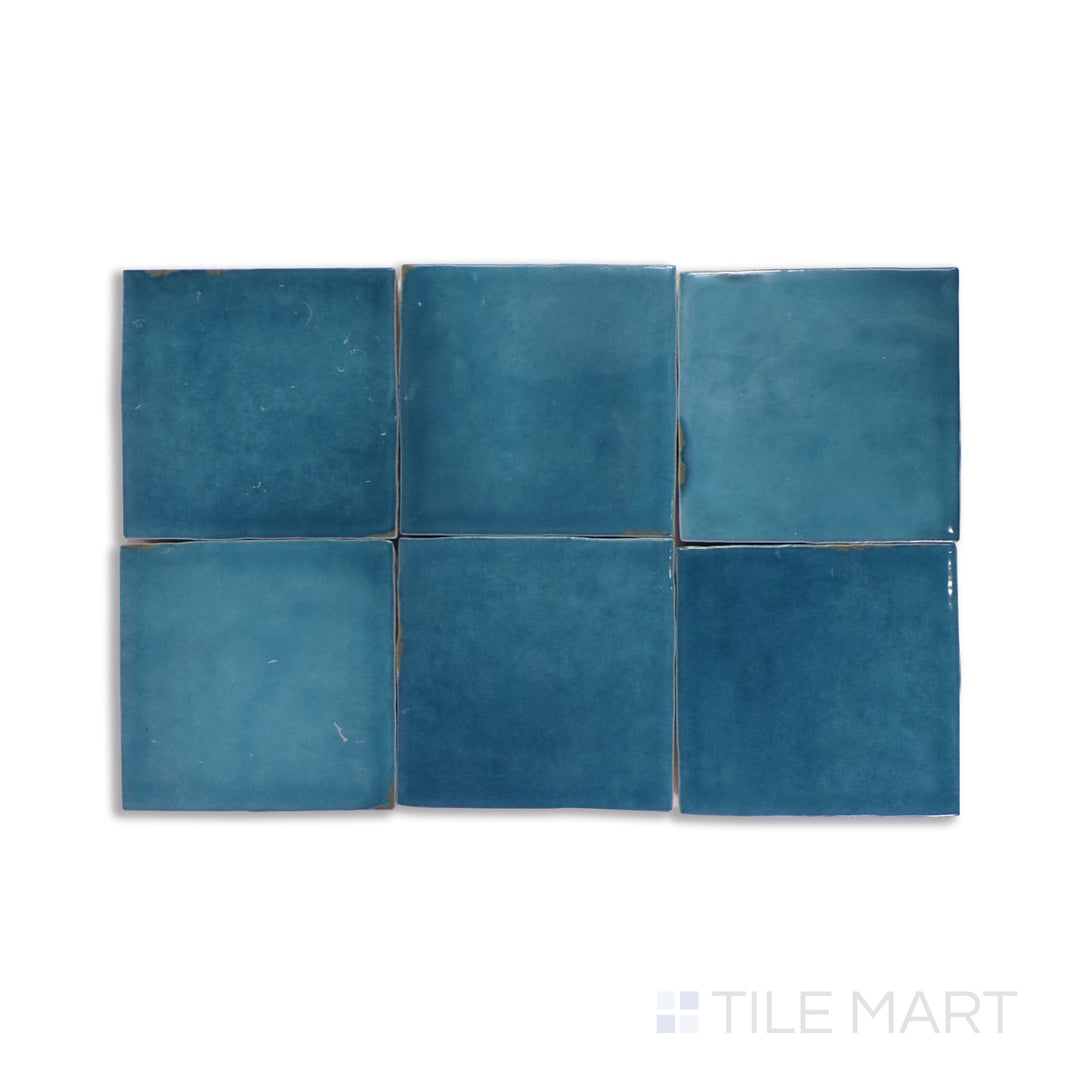 A rich, bold blue tile, featuring a durable matte finish that complements both classic and modern interiors.