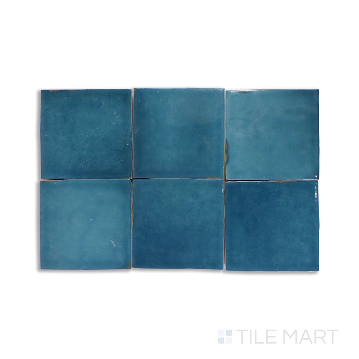 A rich, bold blue tile, featuring a durable matte finish that complements both classic and modern interiors.