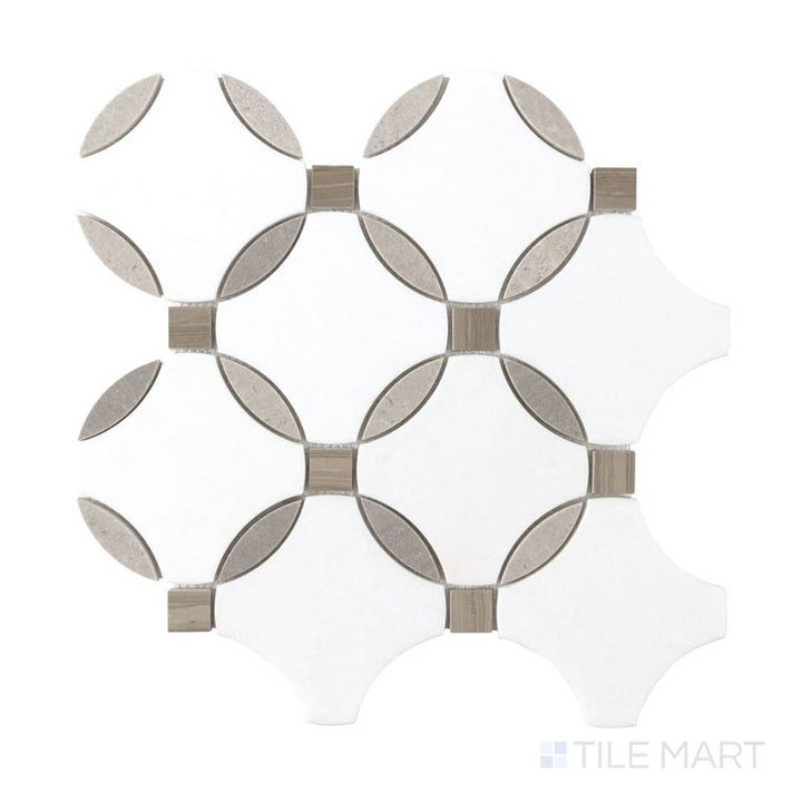 A close-up angled view of the matte white tile from the Salt Matte series, highlighting its subtle texture and smooth finish.