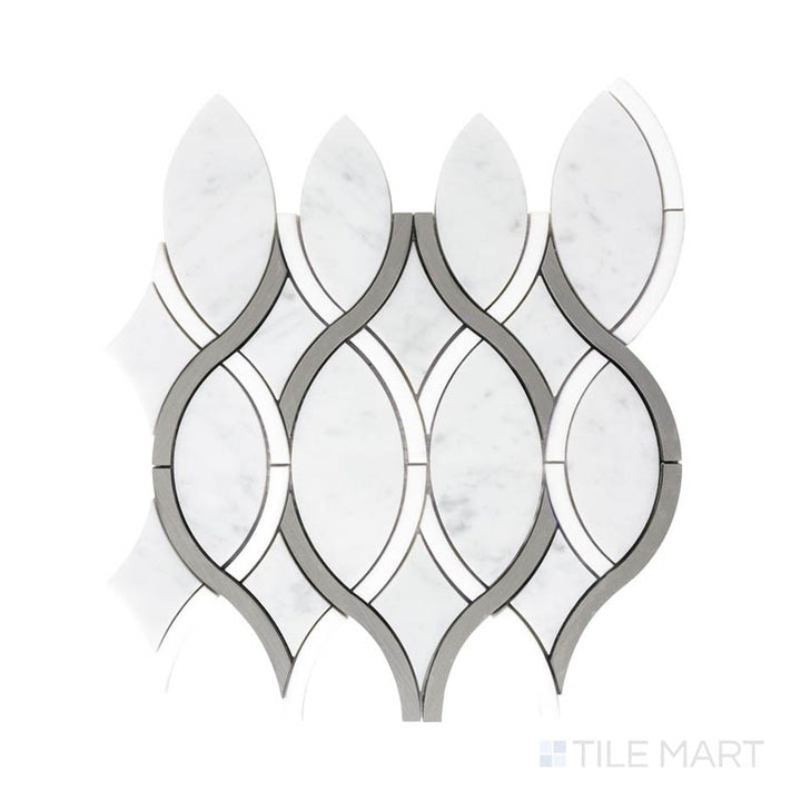 An angled shot of the beige tile, highlighting its neutral tones and refined surface texture.