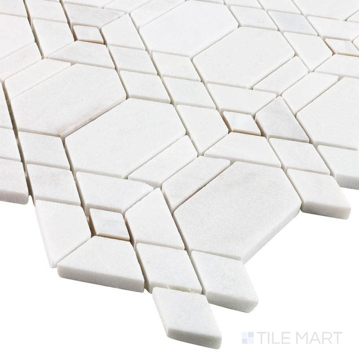 Panache Imperial Perla White Polished Mosaic