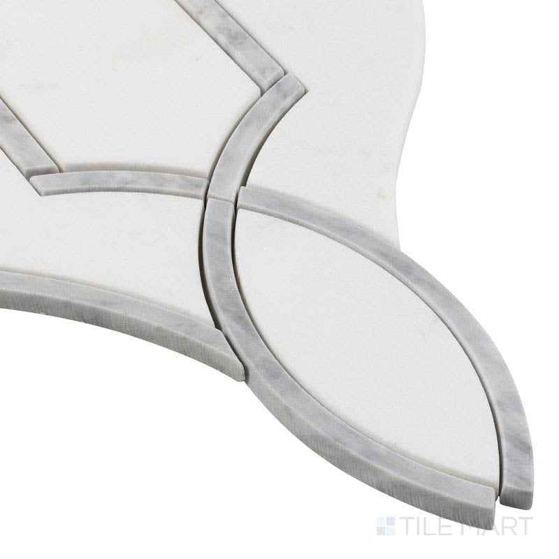 A detailed corner view of the indigo blue tile, showcasing its thickness and robust ceramic construction.