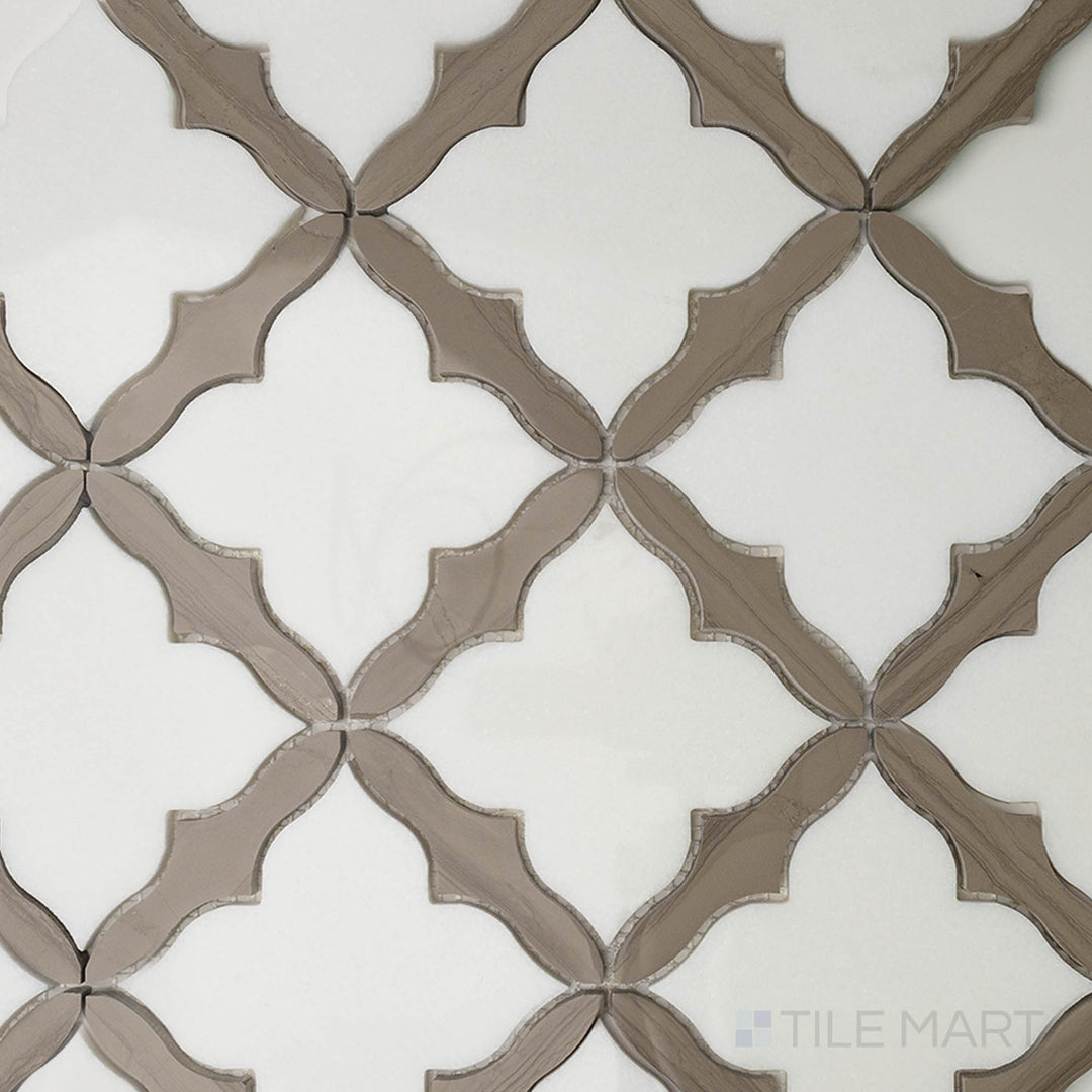 A dark, polished gray tile, offering a sophisticated look with a subtle glossy surface to enhance its texture.