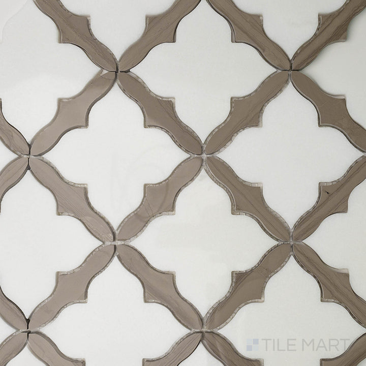 A dark, polished gray tile, offering a sophisticated look with a subtle glossy surface to enhance its texture.