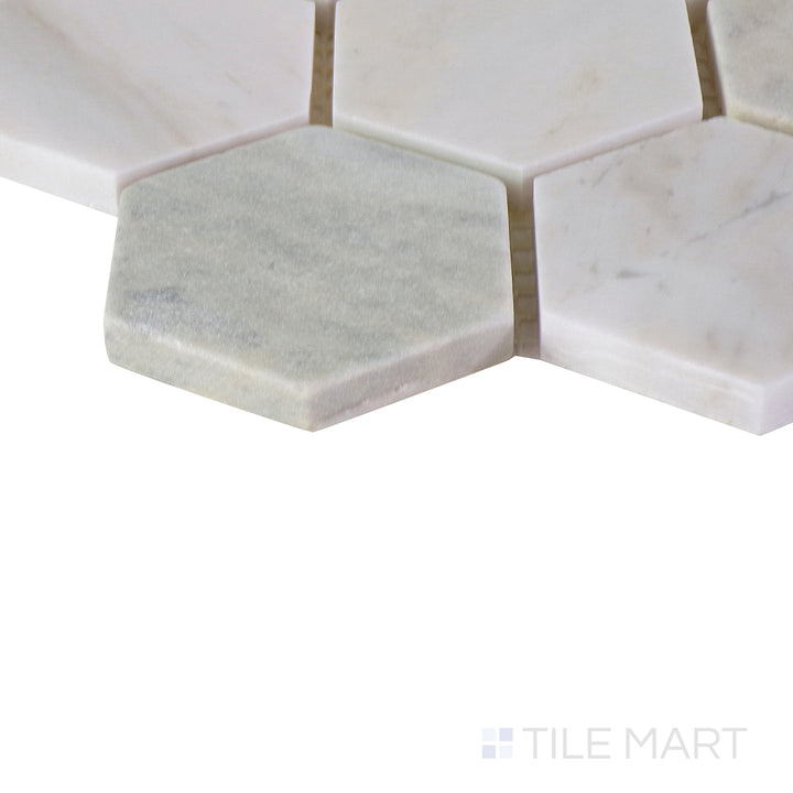 A corner perspective on the matte white tile, displaying its smooth surface and durable, well-crafted material.