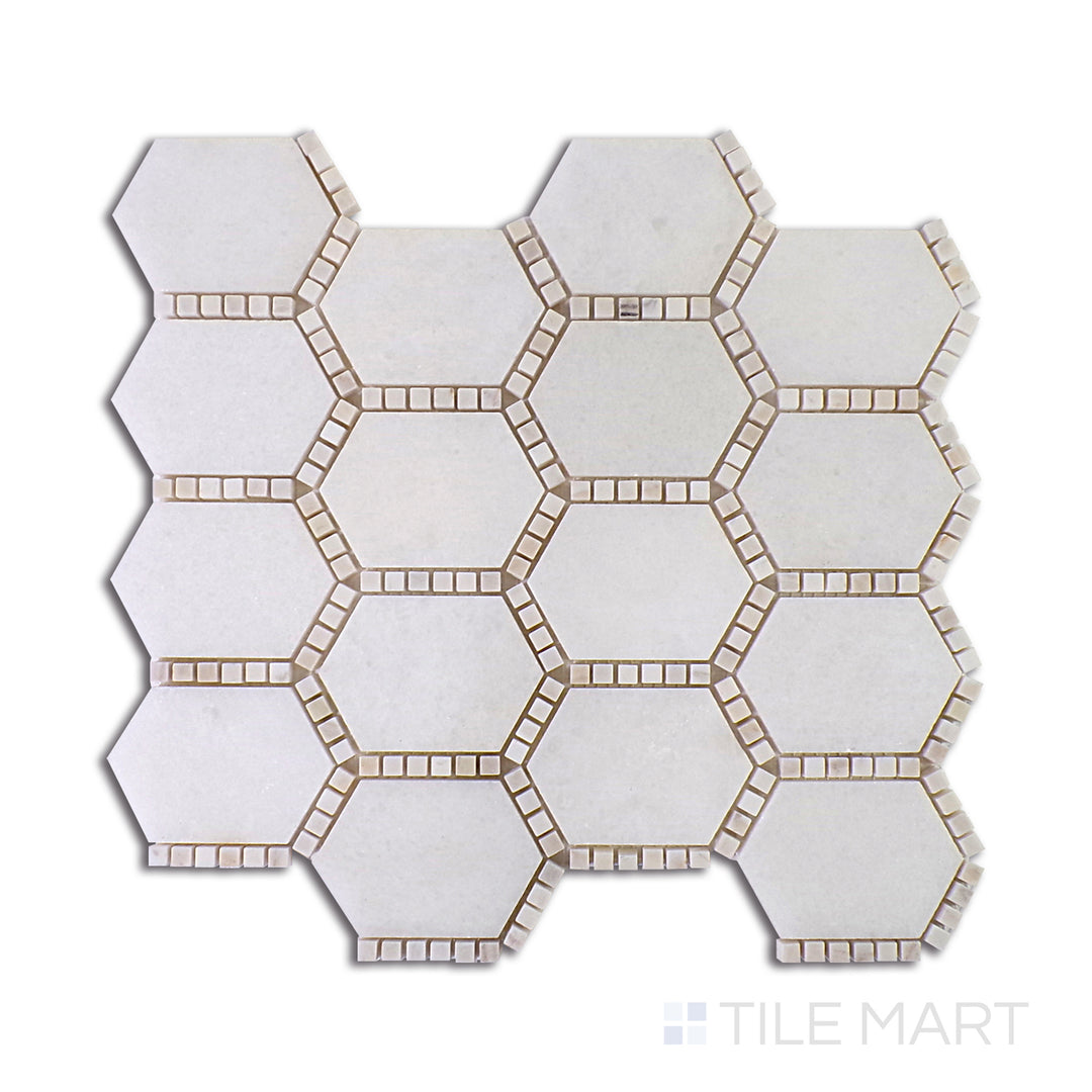 The Finish Line Jeweled Hex Pale Beige