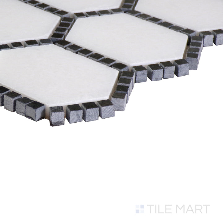 A unique angled shot of the matte white tile, showcasing its understated elegance and smooth finish.