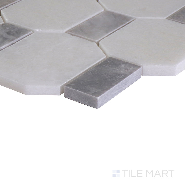 An angled shot of the beige tile, highlighting its neutral tones and refined surface texture.