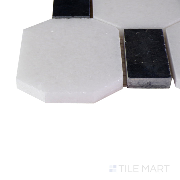 A detailed corner view of the indigo blue tile, showcasing its thickness and robust ceramic construction.