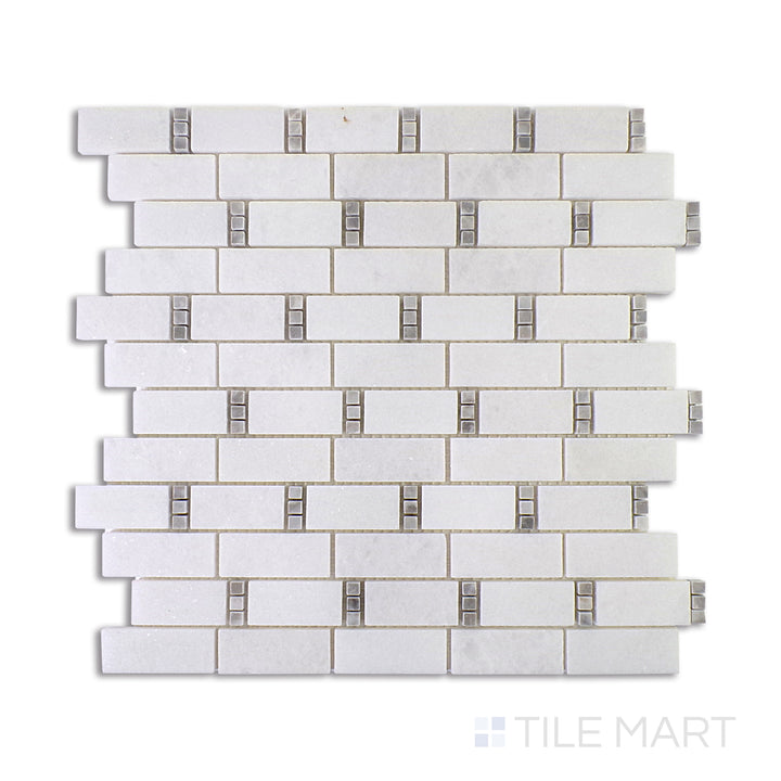 A smooth white tile with a high-gloss finish, adding a touch of brightness and elegance to any room.
