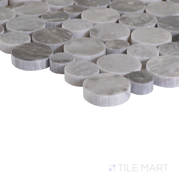 An angled shot of the beige tile, highlighting its neutral tones and refined surface texture.